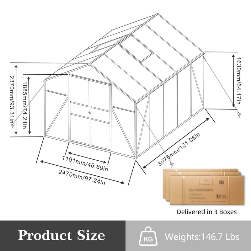 Gain Height Windproof house All Season Outdoor Garden Shelter by HouseOfZazla