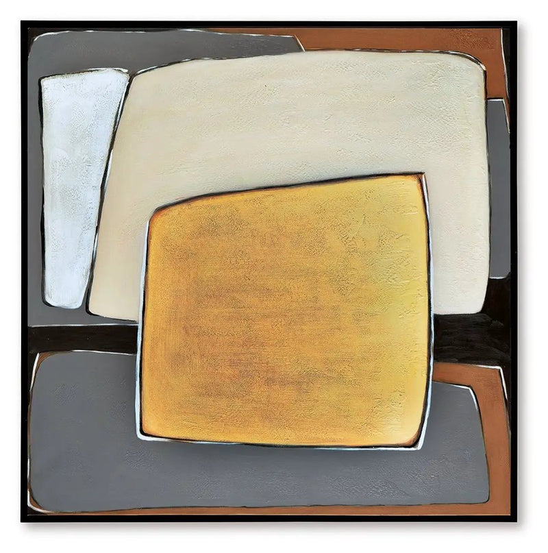 Actman - Wall Art - Cream / Brown / Gray by Unique Piece Furniture
