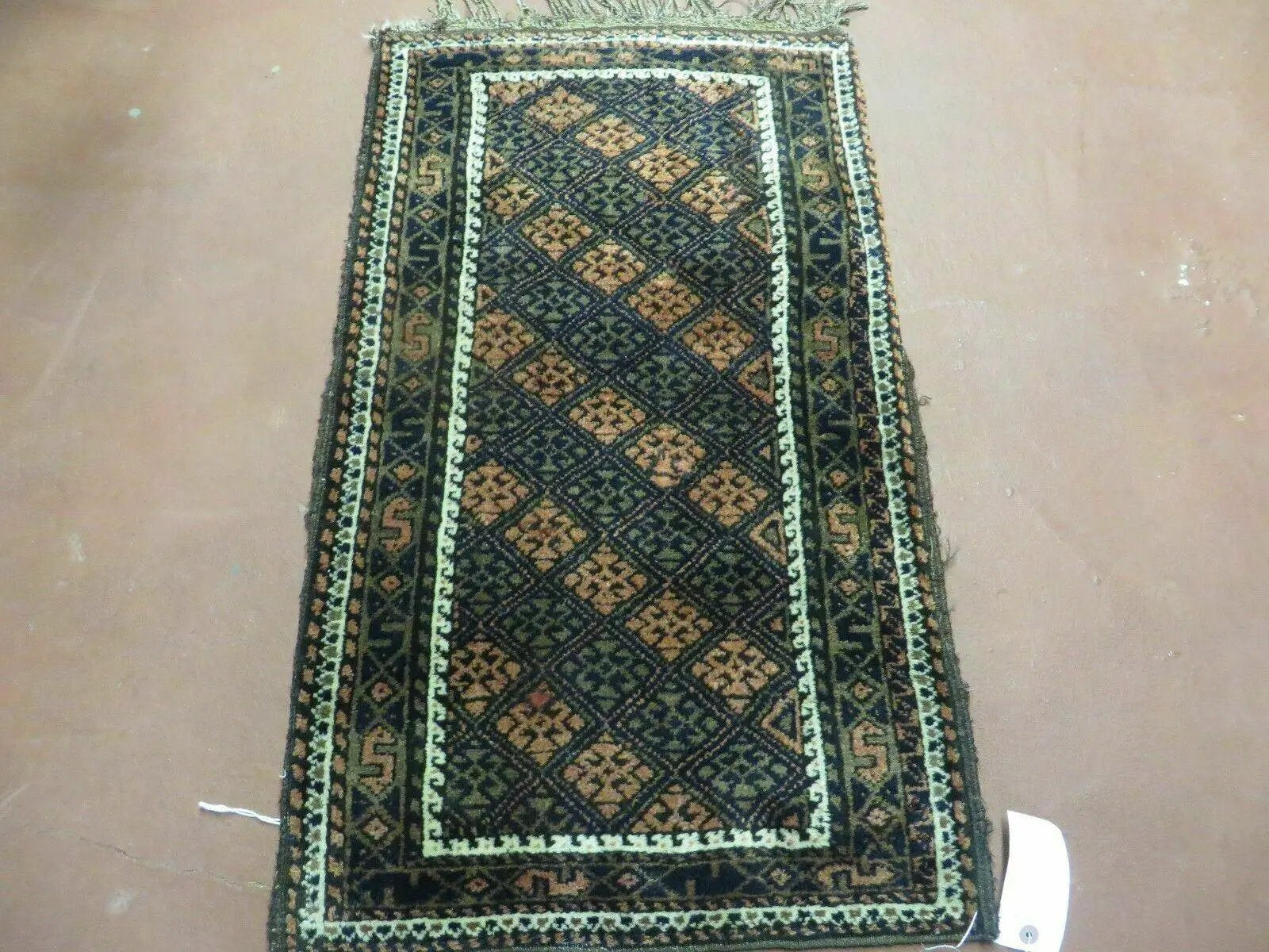 2' X 3' Antique Handmade Pakistani Bokhara Turkoman Balouchi Wool Rug Mat Nice by Jewel Rugs
