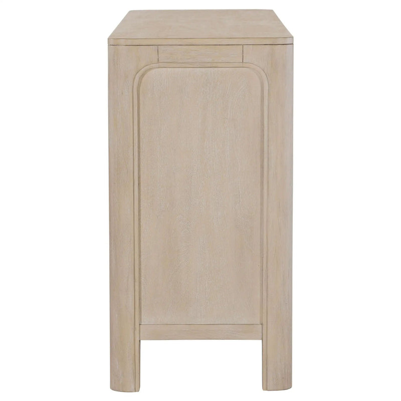 Solano Sliding Door Dining Sideboard Server Weathered Mango by Unique Piece Furniture