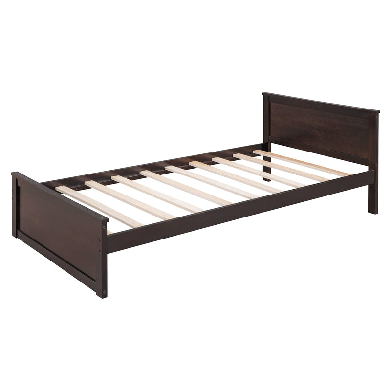 Loft Bed With A Twin Size Standalone Bed, Shelves, Desk, And Wardrobe by HouseOfZazla