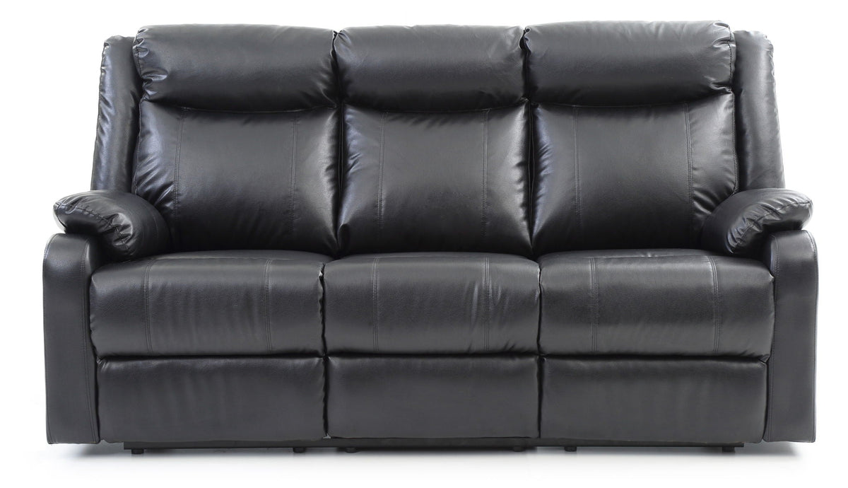 Contemporary Three Seater Reclining Sofa with Double Recliners - Multiple Colors, photo 13 of 29