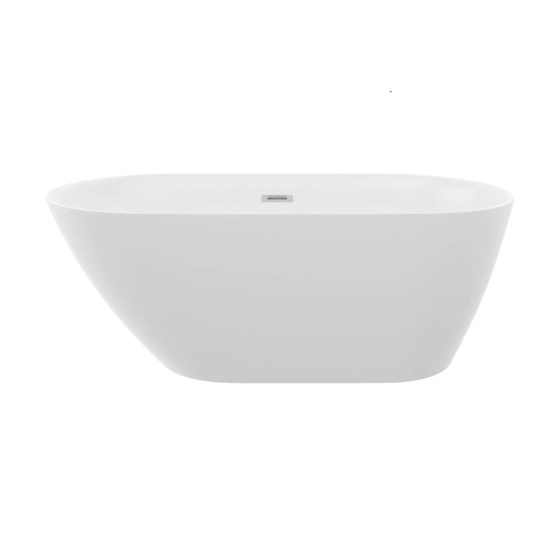 Glossy Freestanding Bathtub With Pop Up Drain by HouseOfZazla
