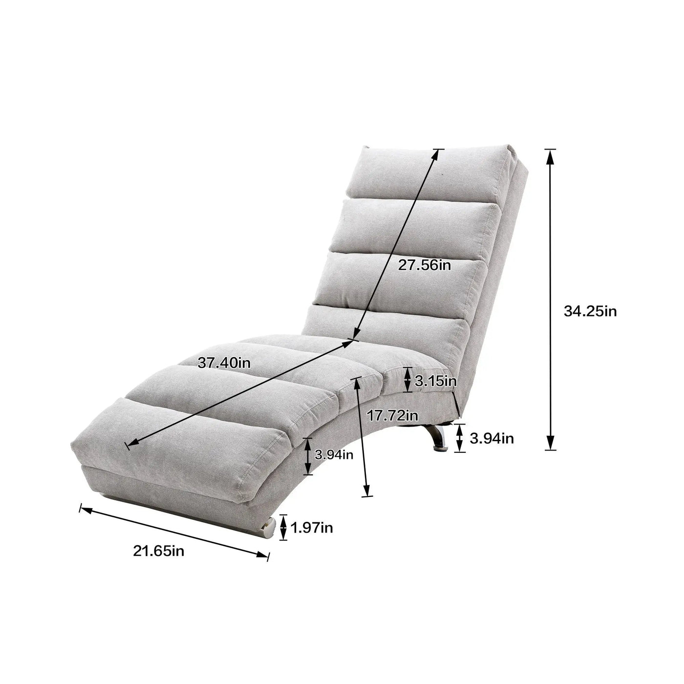 Massage Chaise Lounge Indoor With Remote Control by HouseOfZazla
