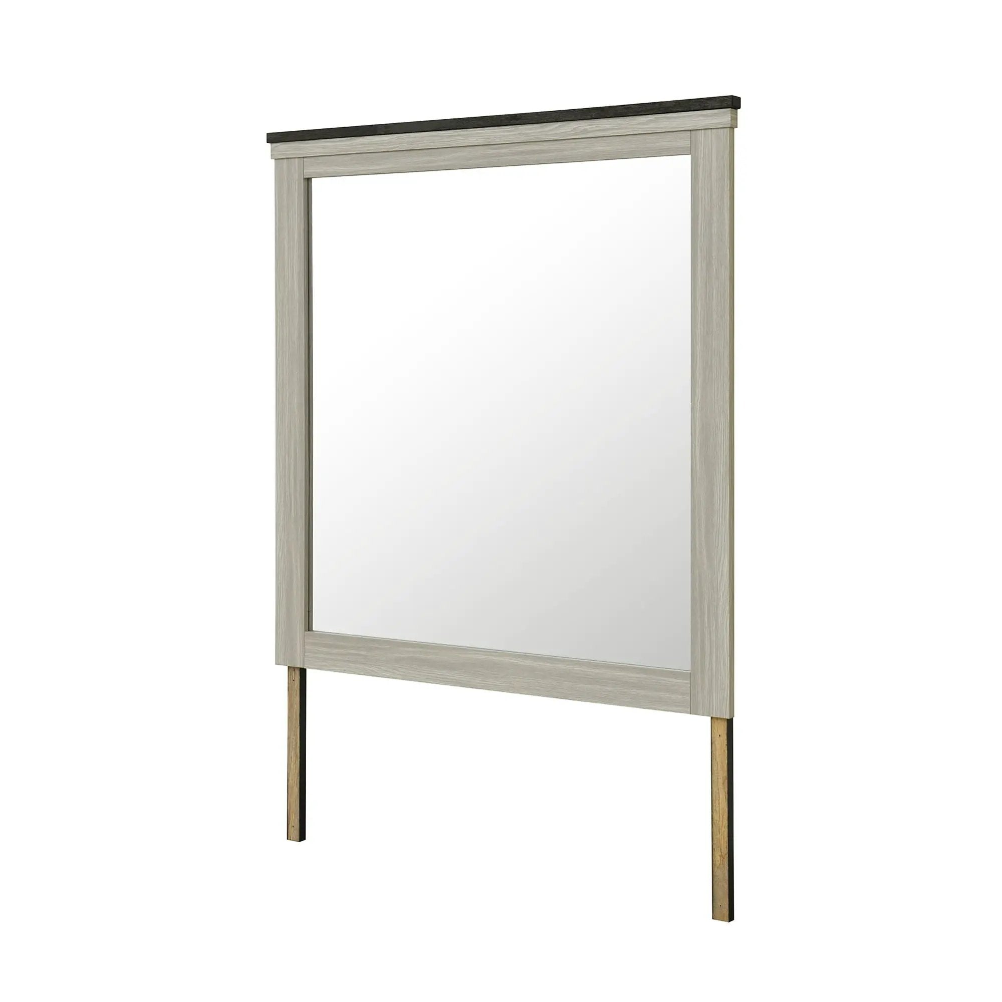 Augusta - Mirror With Sleek Frame, Large Scale Mirror For Dresser - Beige Brown by Unique Piece Furniture