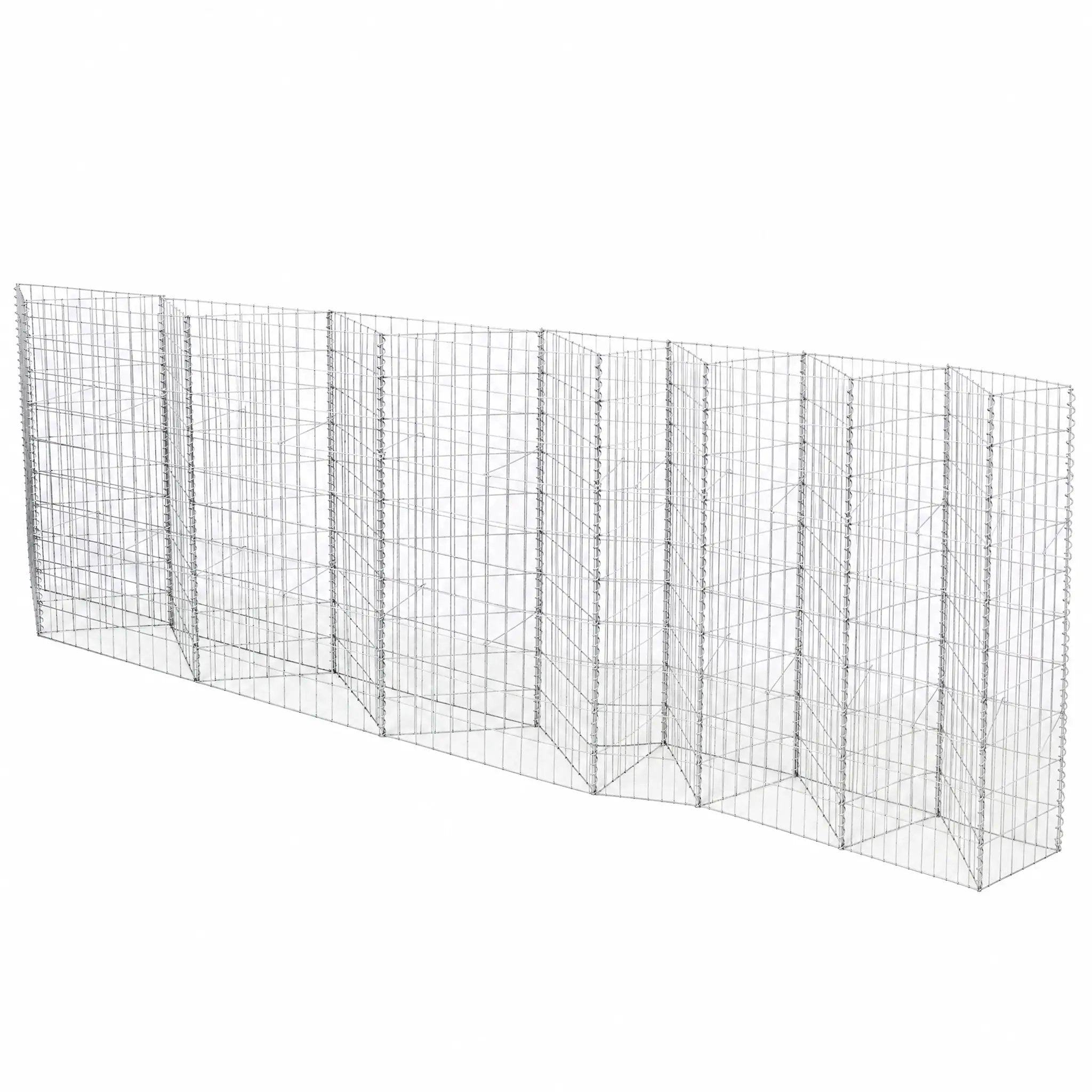Galvanized Steel Tall Gabion Basket with Multiple Compartments by HouseOfZazla
