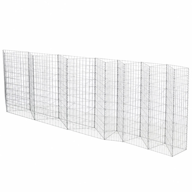 Galvanized Steel Tall Gabion Basket with Multiple Compartments by HouseOfZazla