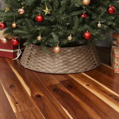 2.25 ft Rustic Christmas Tree Skirt by HouseOfZazla