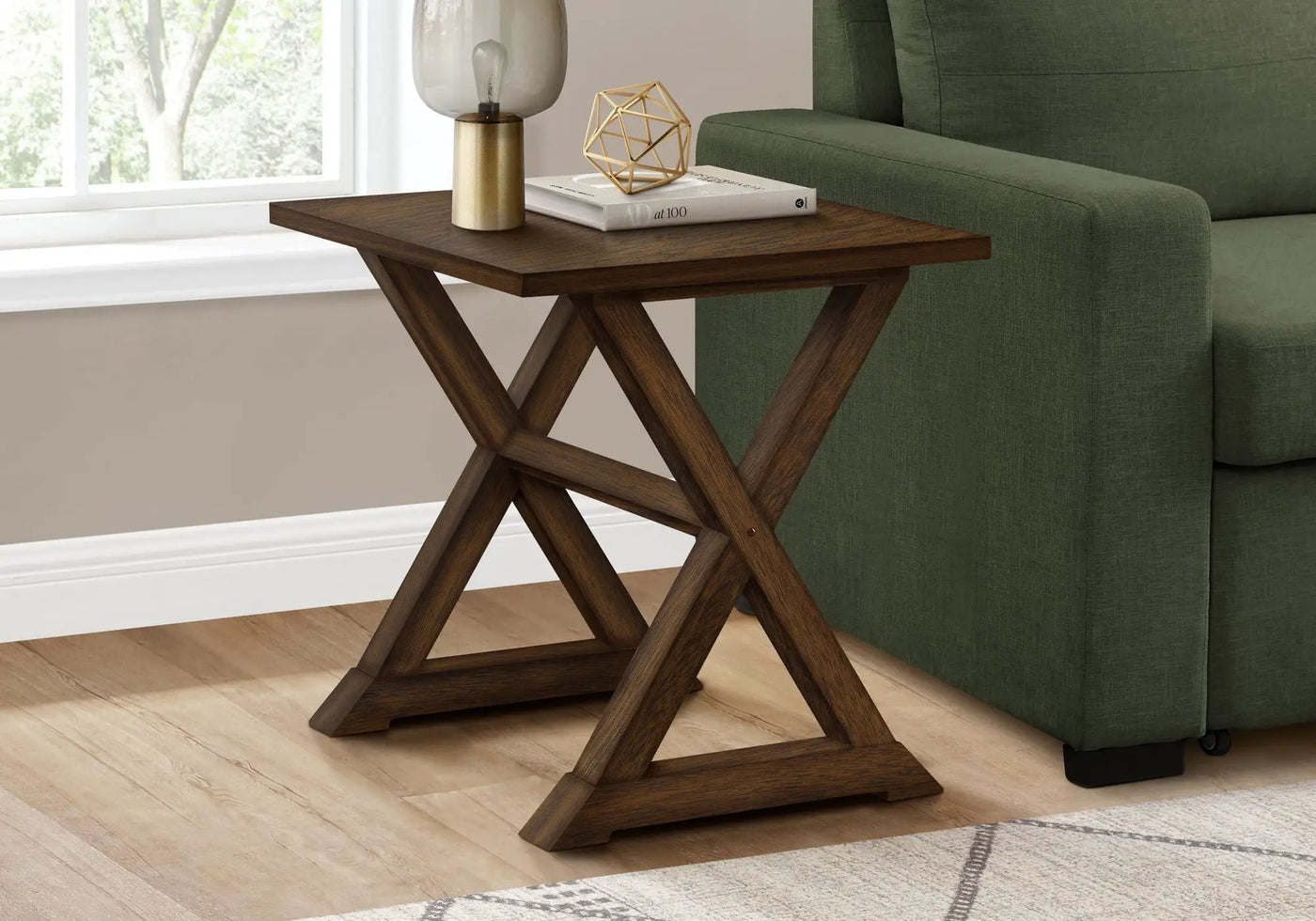 Compact Accent End Table, Square, Transitional by HouseOfZazla