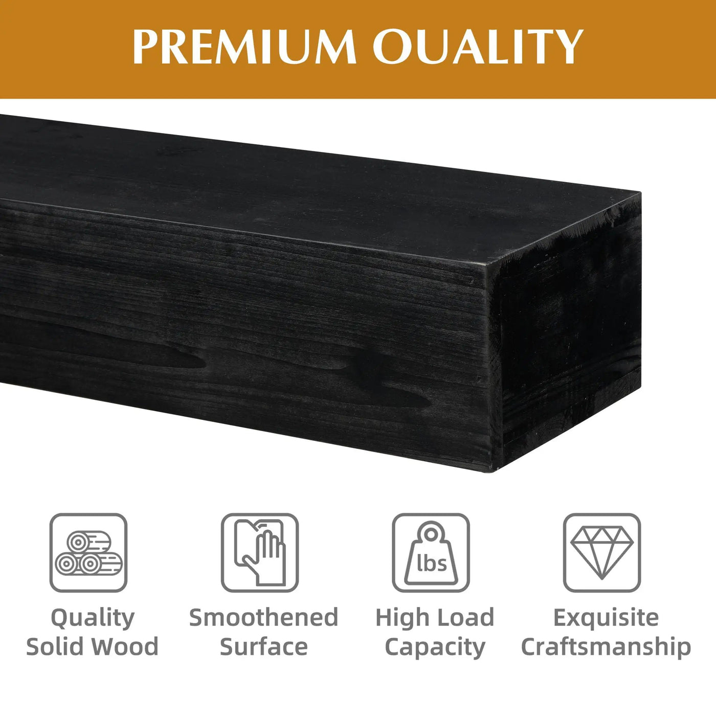 Fireplace Mantel Floating Shelf For Home Decor by HouseOfZazla
