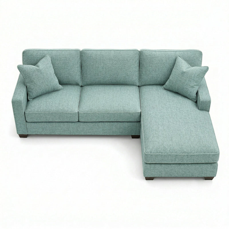 Clifford Sectional Sofa – Made in USA with Custom Fabric Options by HouseOfZazla