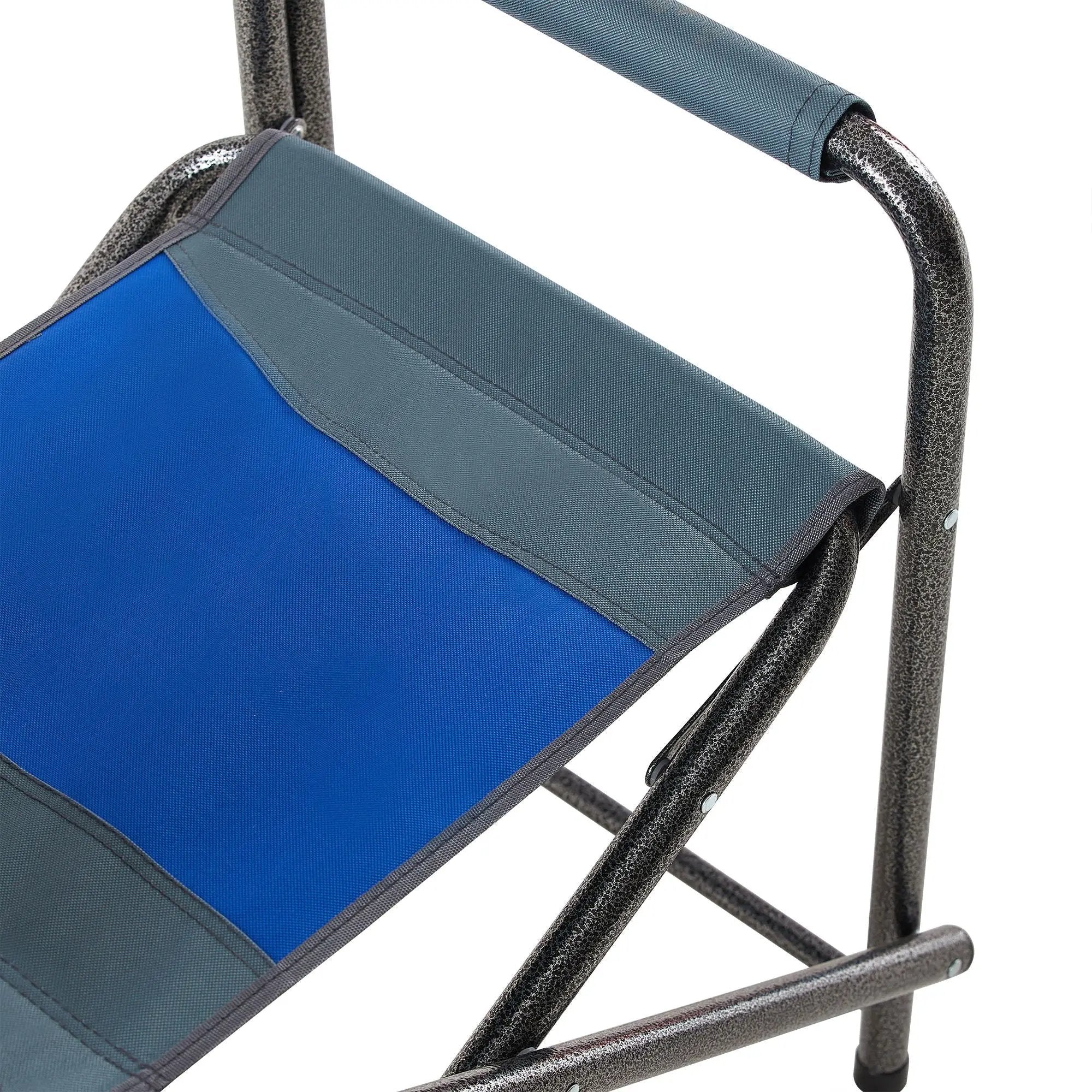 Padded Folding Outdoor Chair With Storage Pockets, Lightweight Oversized Directors Chair For Indoor, Outdoor Camping, Picnics And Fishing by HouseOfZazla