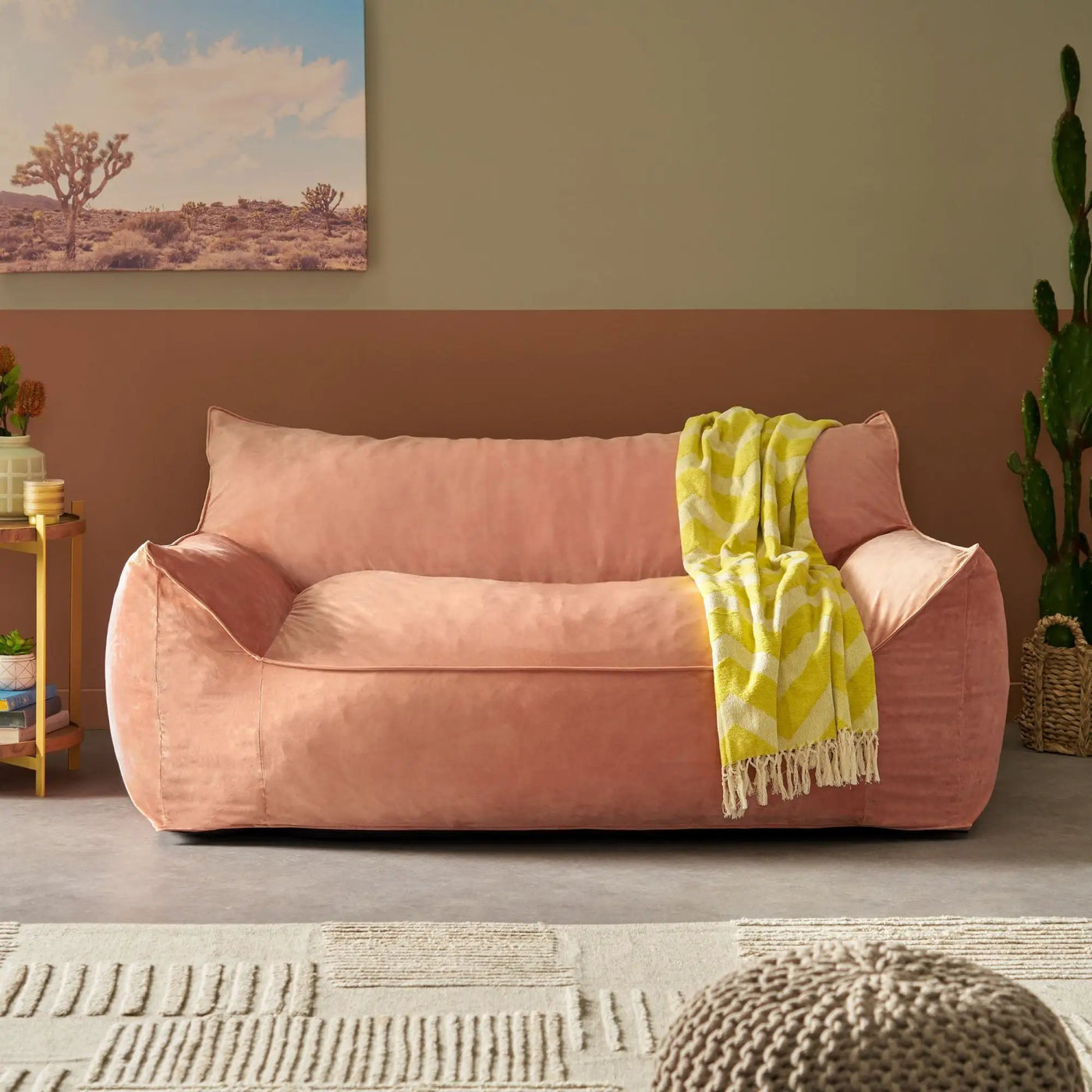 Fila - een Oversized Seater Bean Bag Chair With Armrests by HouseOfZazla