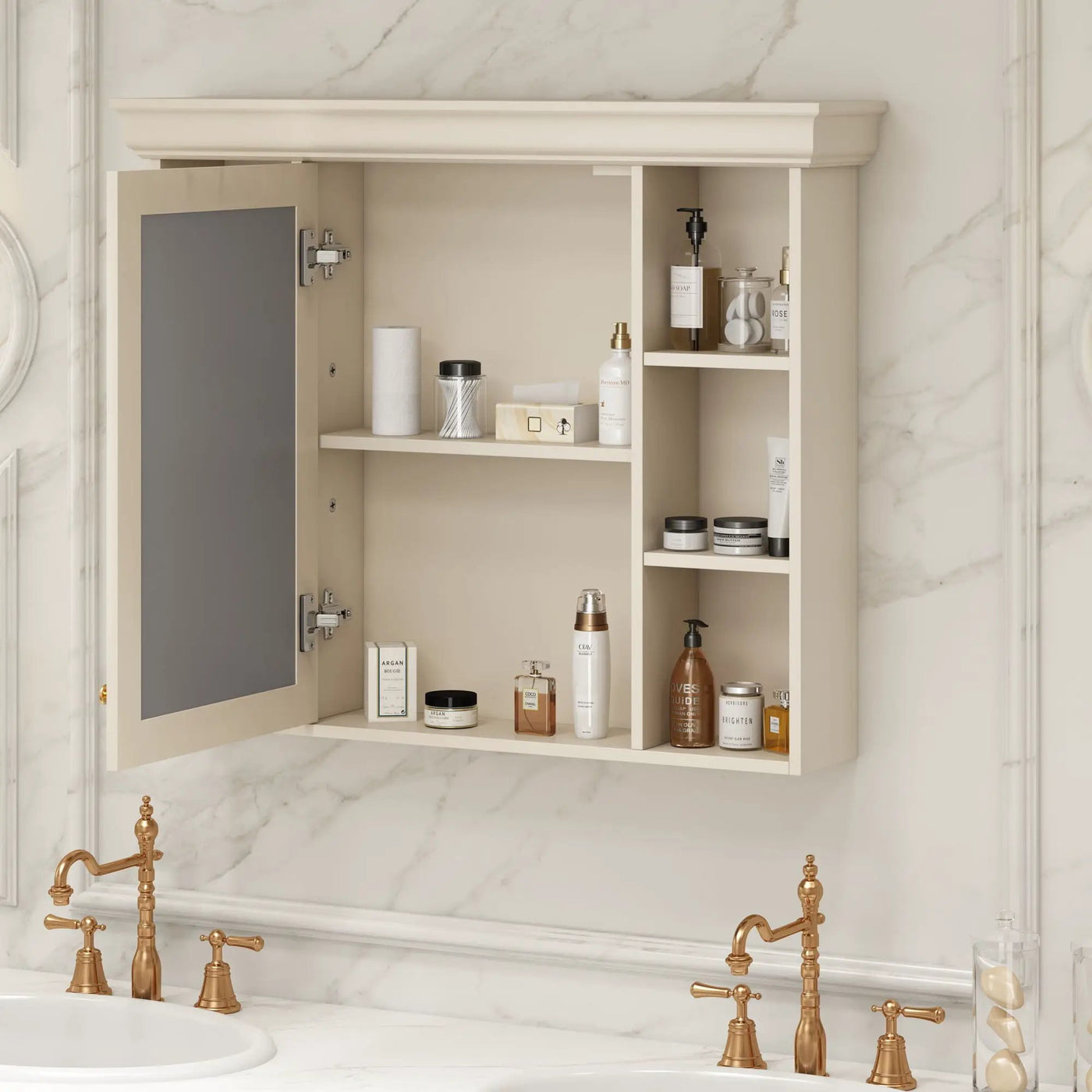 Wall Mounted Bathroom Storage Cabinet With Mirror Door by Unique Piece Furniture