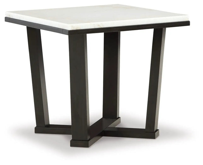 Fostead - Square End Table - White / Espresso by Unique Piece Furniture