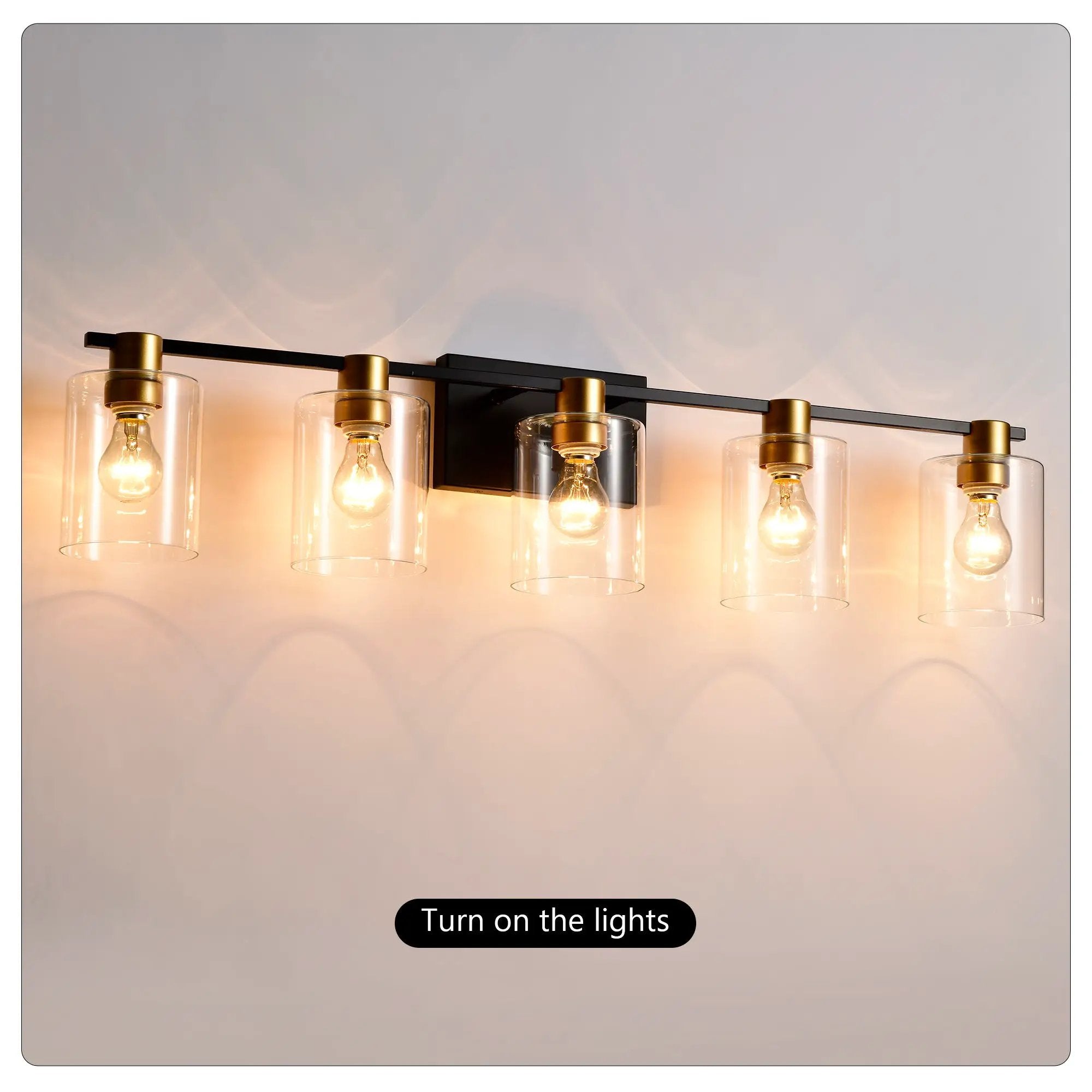 5-Light Matte Bathroom Lighting by HouseOfZazla