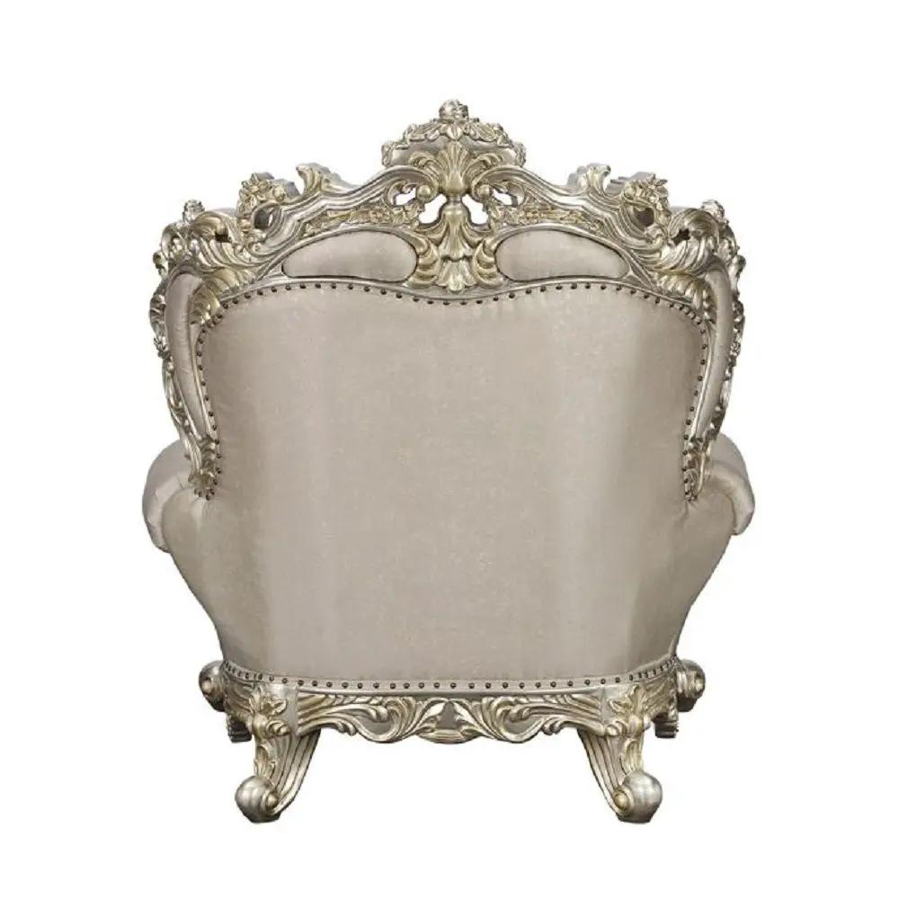 Danae - Chair With 2 Pillows - Fabric, Champagne & Gold by Unique Piece Furniture