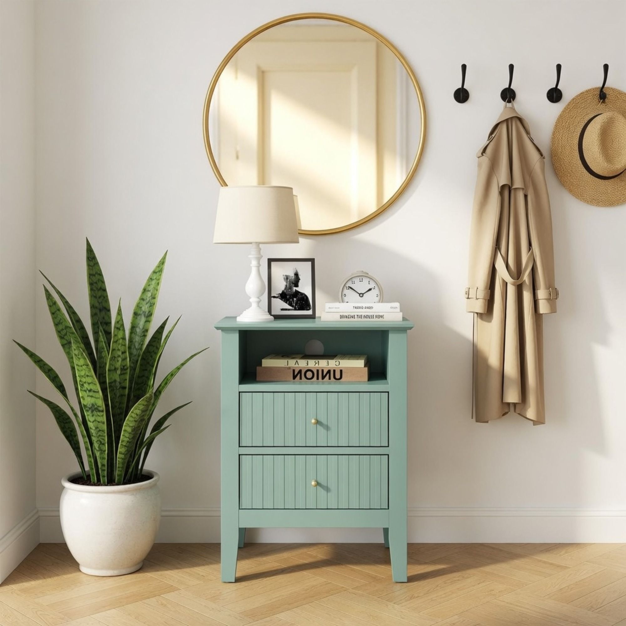 Fluted Nightstand With 2 Drawers by HouseOfZazla