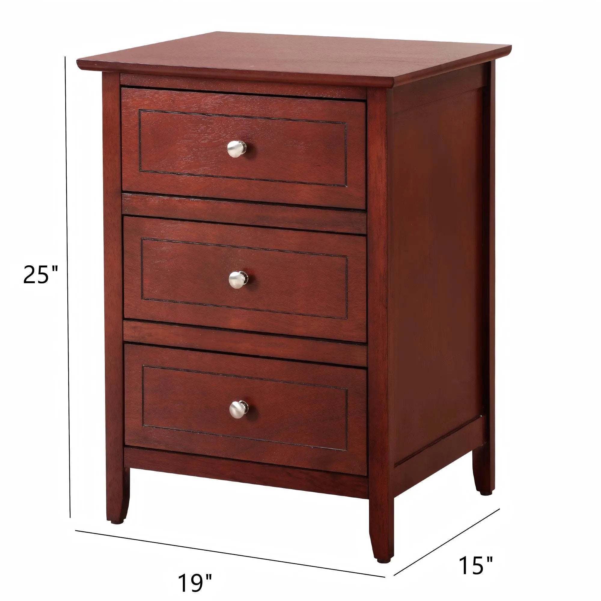 Dove Tailed Drawers 3 Drawer Nightstand by Unique Piece Furniture