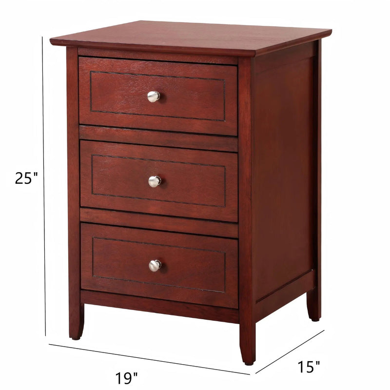 Dove Tailed Drawers 3 Drawer Nightstand by Unique Piece Furniture