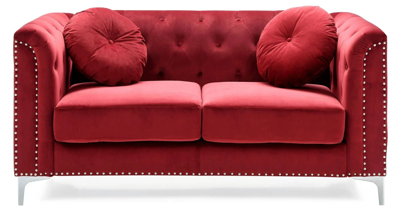 Stylish Sloped Arm Loveseat by HouseOfZazla