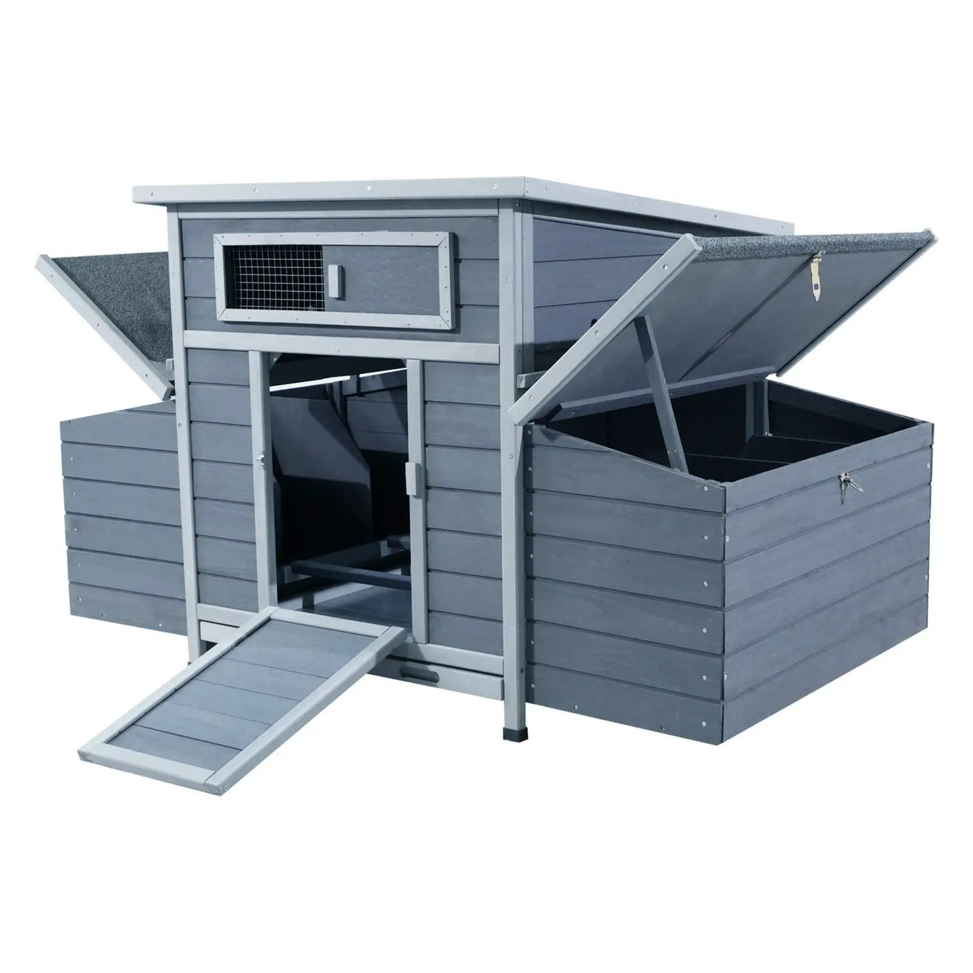 Large Chicken Coop Outdoor Hen House & Dual Nesting Boxes by HouseOfZazla