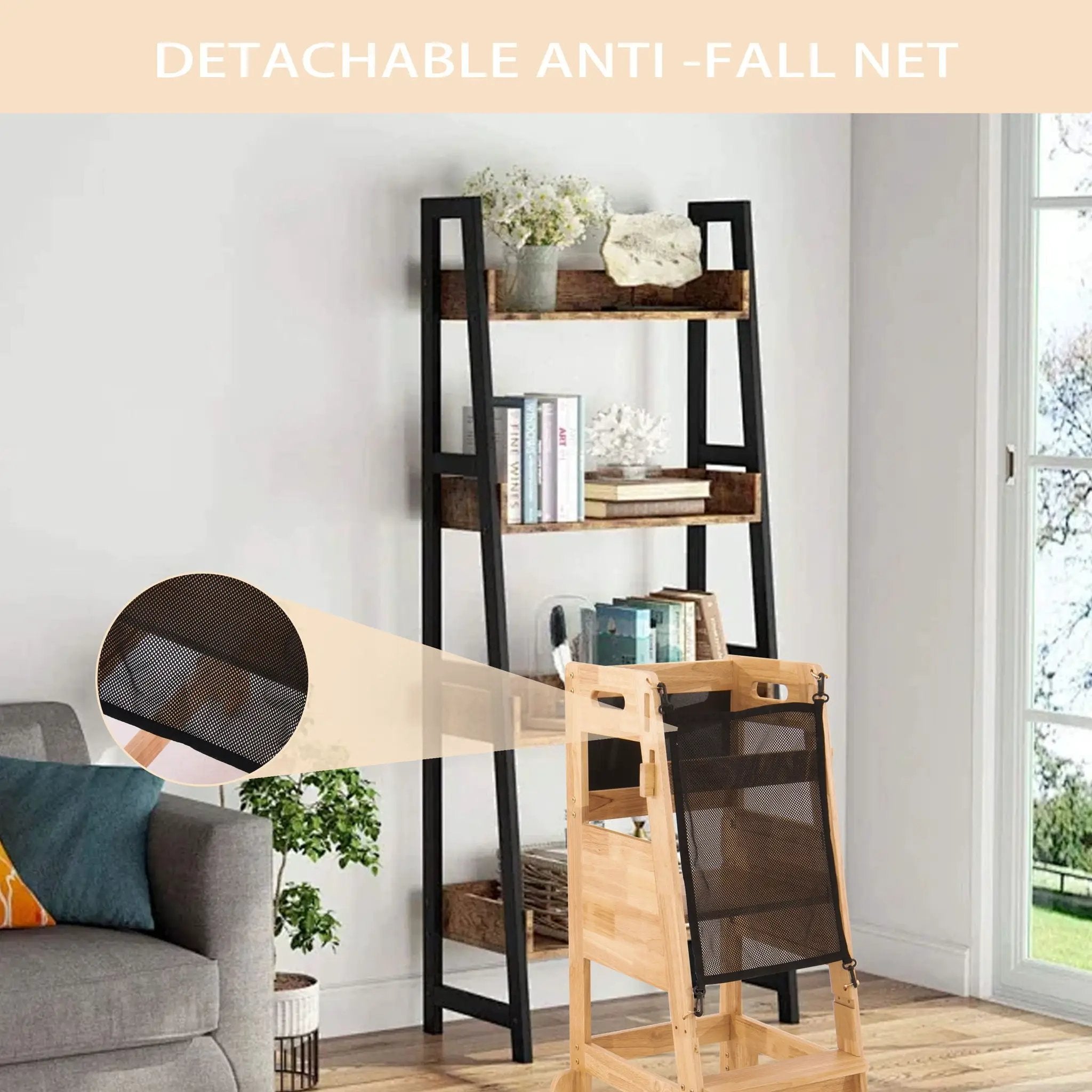 Solid Wood Learning Tower - Wood by HouseOfZazla