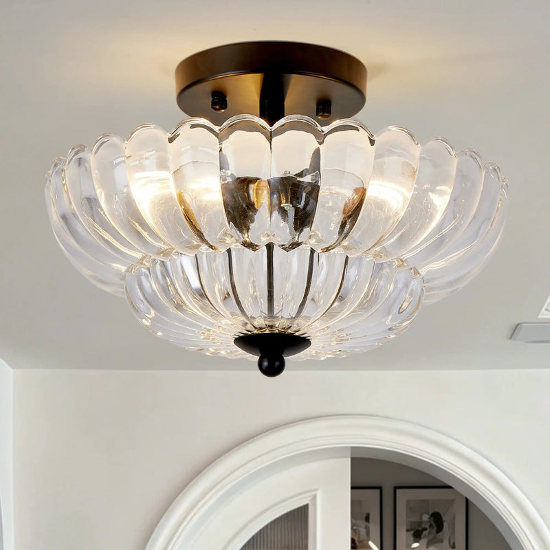 Smoky Semi Flush Mount Ceiling Light by HouseOfZazla