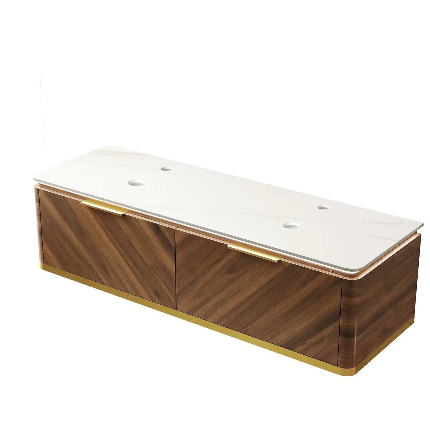 DIPA 60" Wall-Mounted Carrara Bathroom Vanity by HouseOfZazla