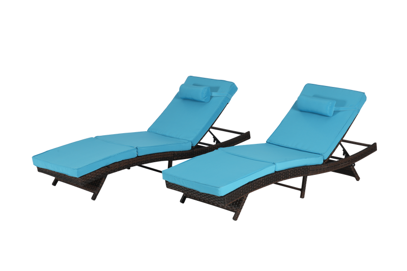 Outdoor Wicker Reclining Chair Set of 2 by HouseOfZazla