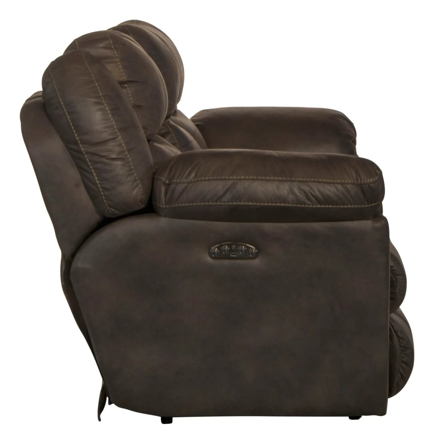Ferrington - Power Lay Flat Reclining Console Loveseat with Power Adjustable Headrest by Unique Piece Furniture