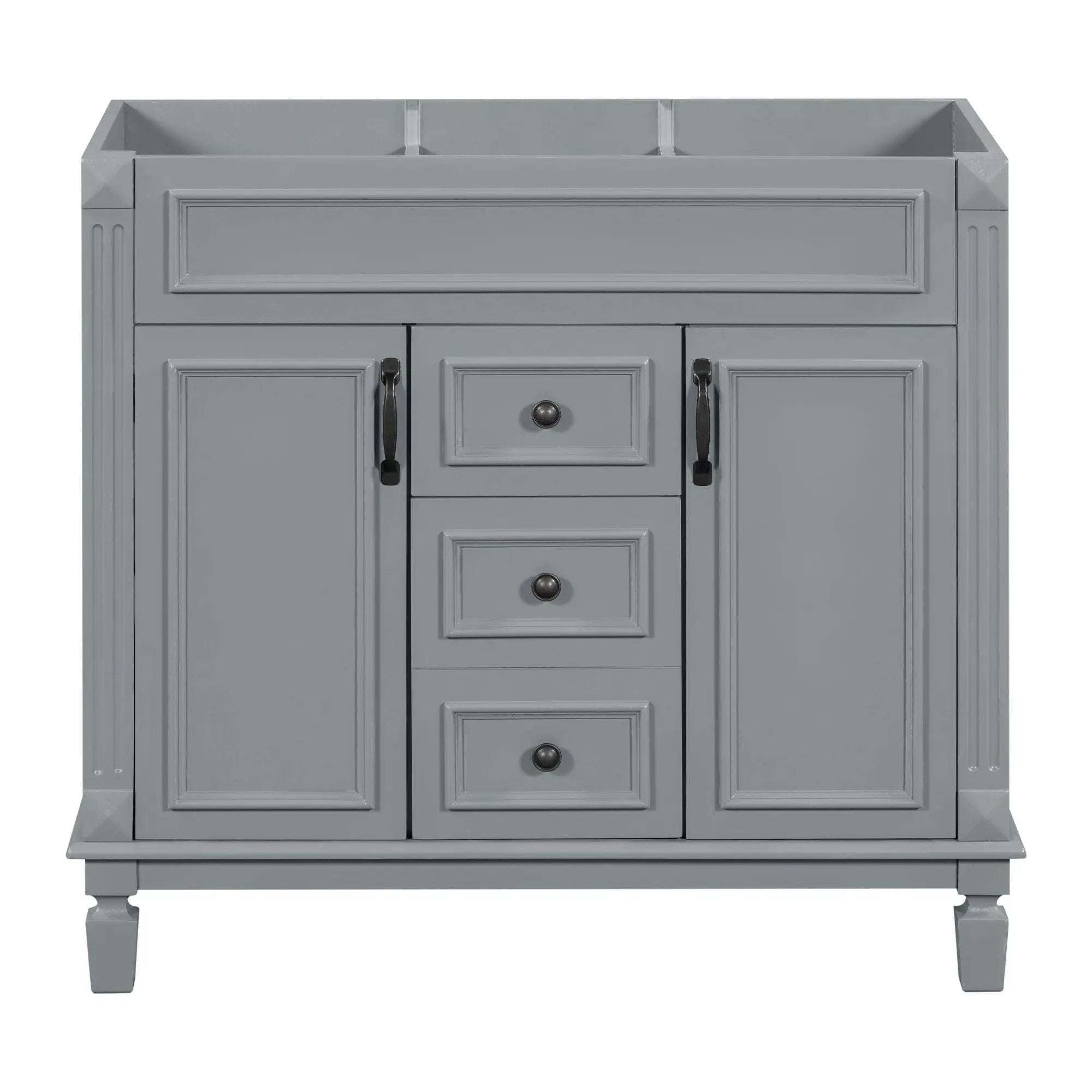Bathroom Vanity Cabinet With 2 Soft Closing Doors And 2 Drawers by Unique Piece Furniture