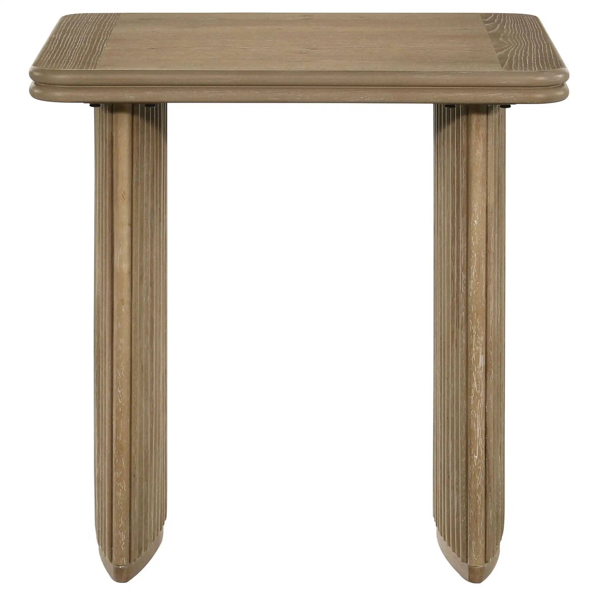 Adina 2-piece Wood Coffee Table Set Distressed Light Brown by Unique Piece Furniture
