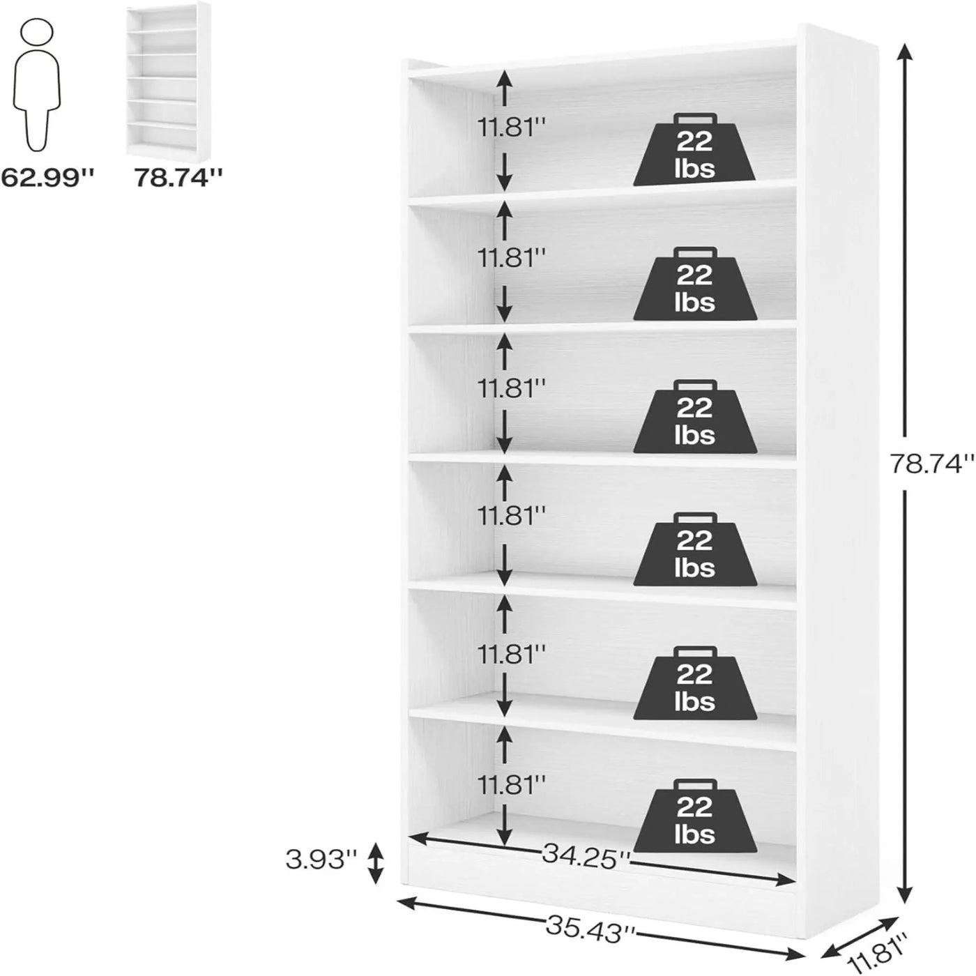 Library Bookshelf With Storage For Living Room by HouseOfZazla