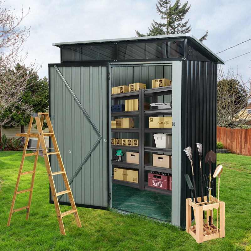 Outdoor Metal Storage Shed Transparent Plate by HouseOfZazla