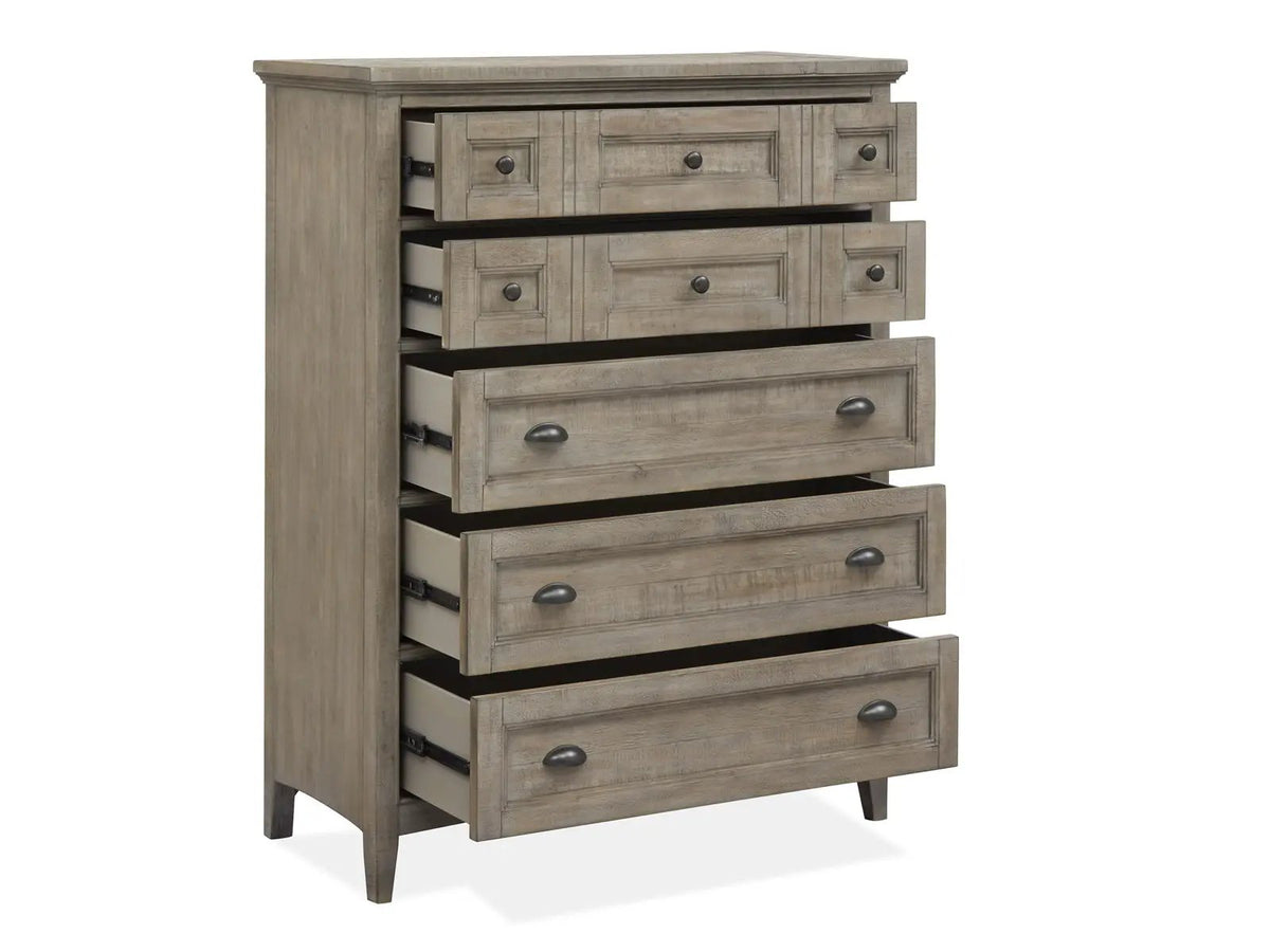 Paxton Place - Wood Drawer Chest - Dove Tail Gray, photo 4 of 7