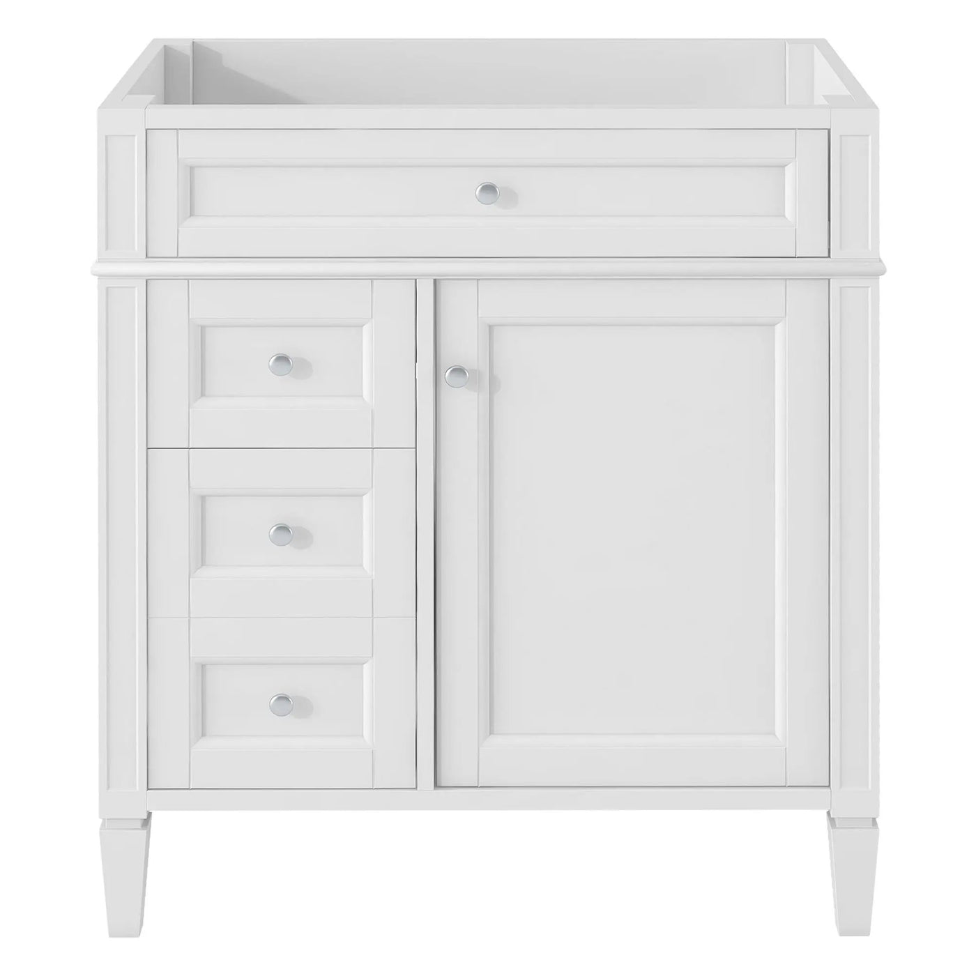 Bathroom Vanity With 2 Drawers and Tip-Out Storage Cabinet by HouseOfZazla