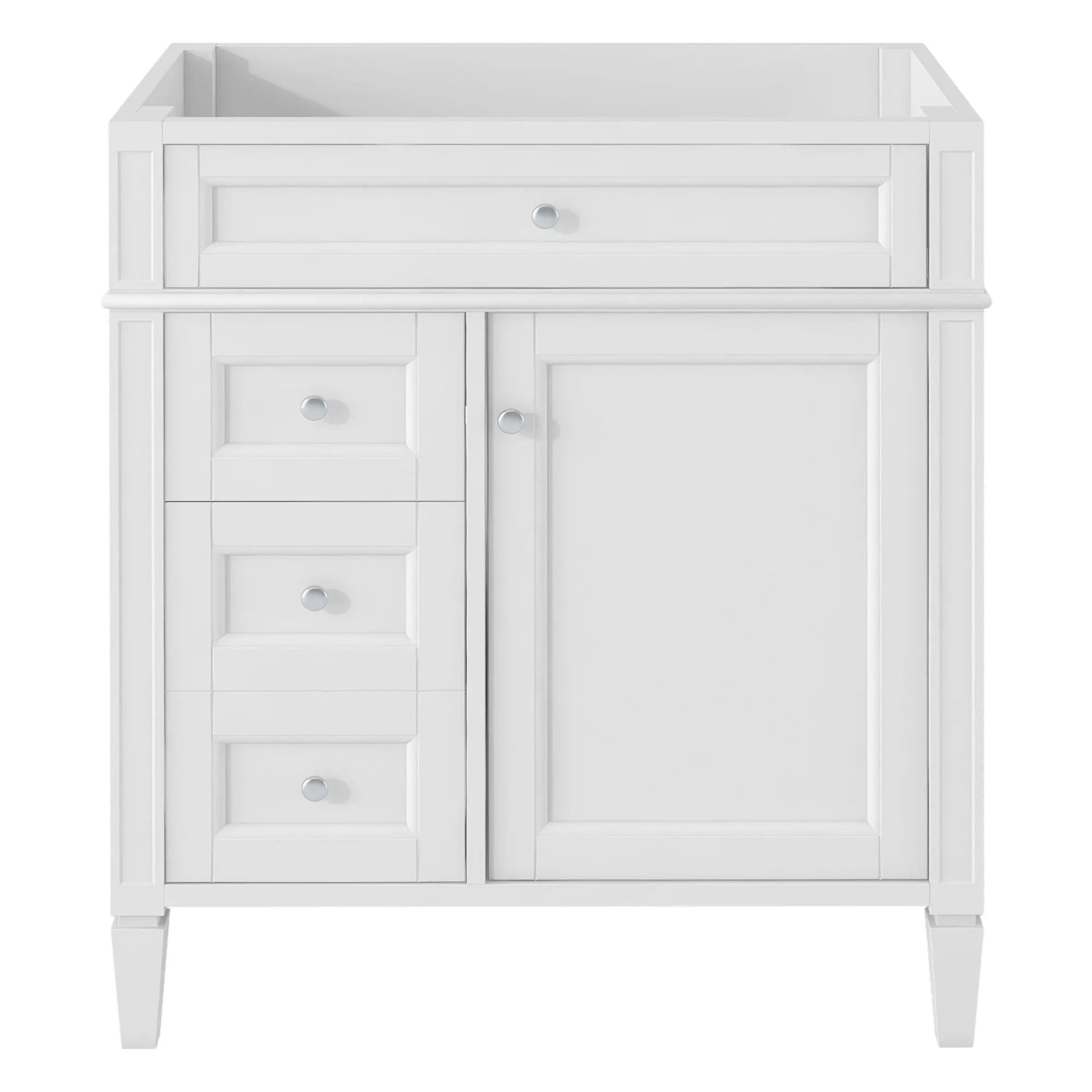 Bathroom Vanity With 2 Drawers And Tip-Out Drawer, Storage Cabinet by Unique Piece Furniture