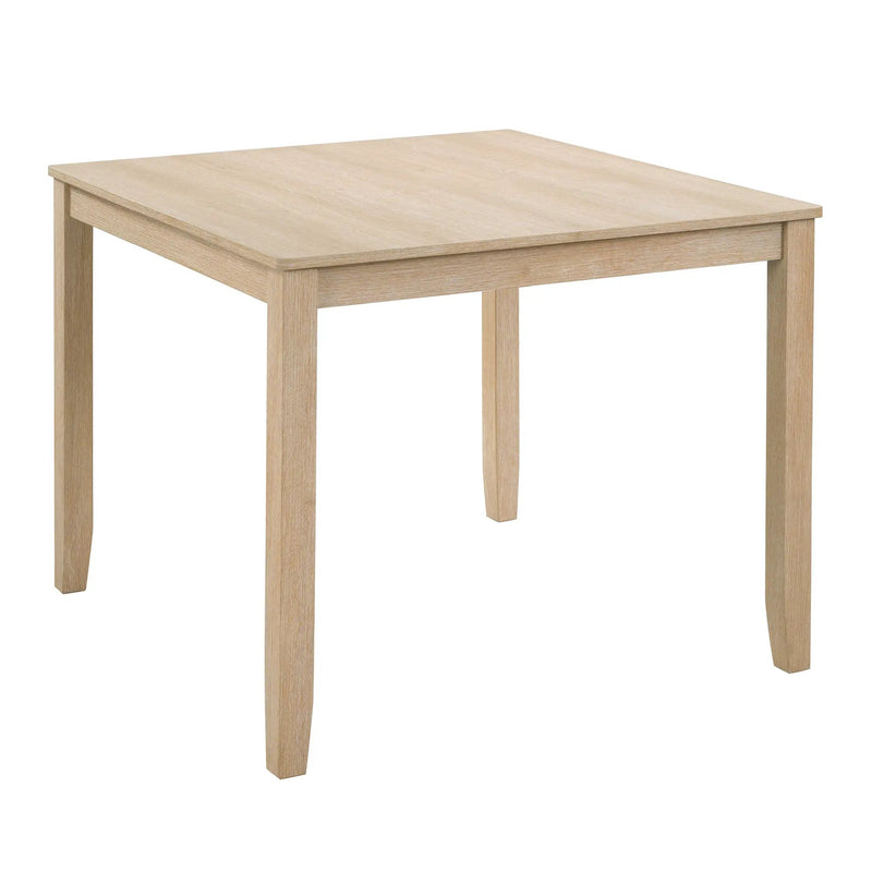 Modern 5-Piece Wooden Dining Table Set for 4 People in Light Oak by HouseOfZazla