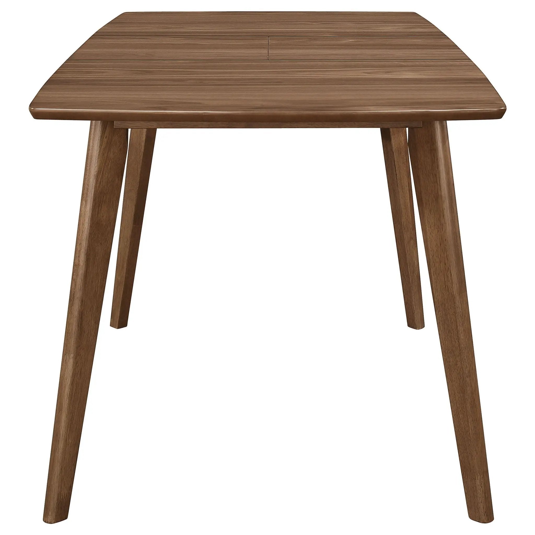Alfredo 63-inch Extension Leaf Dining Table Natural Walnut by Unique Piece Furniture