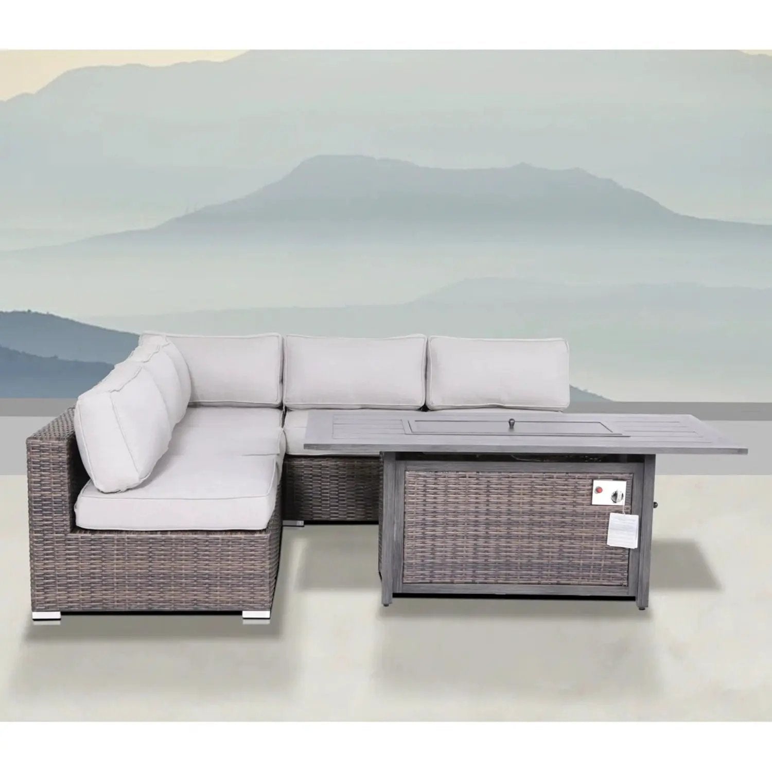 6 Piece Sectional Sofa Set With Cushions - Brown by HouseOfZazla