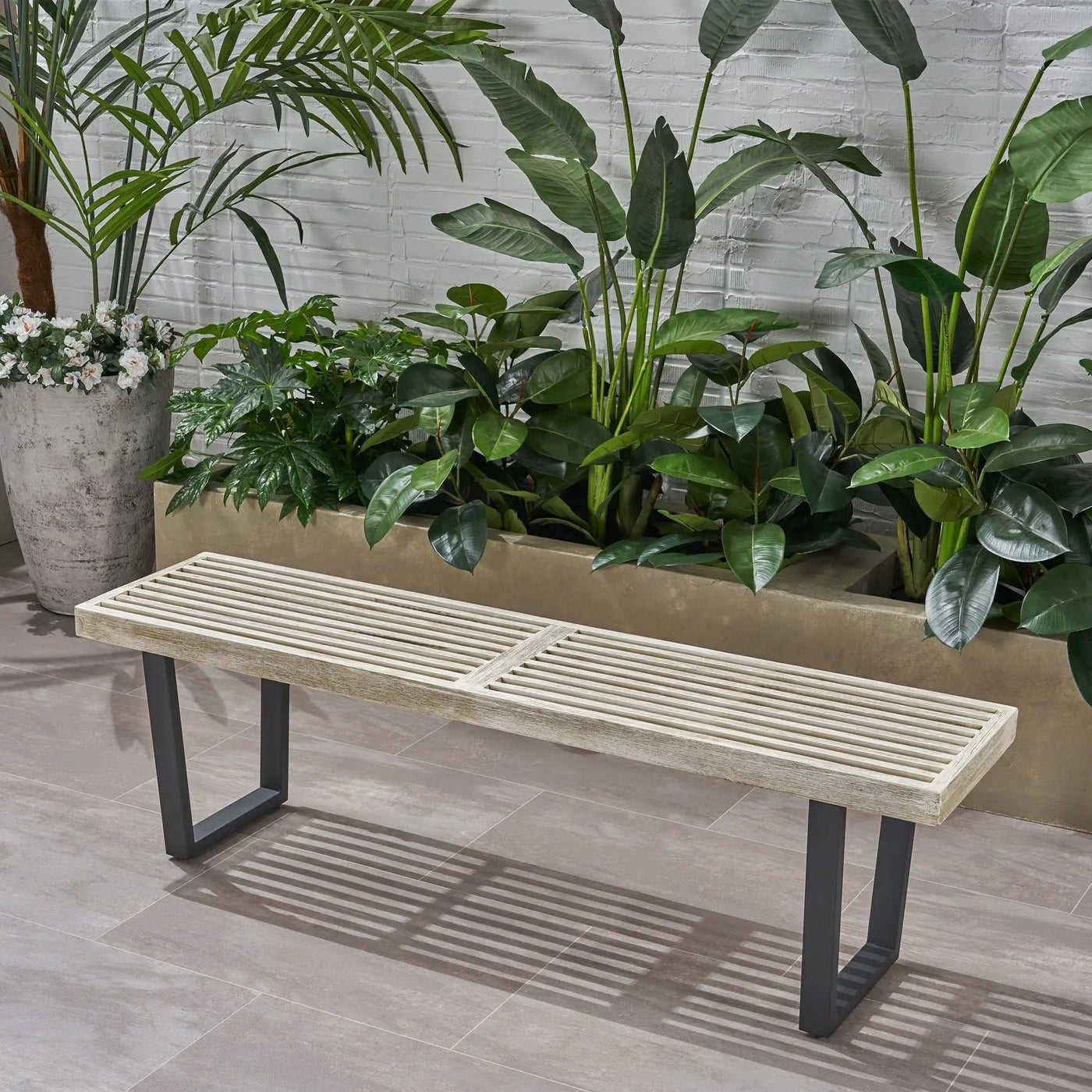 Intrinsic Outdoor Dining Bench With Slat Top by HouseOfZazla