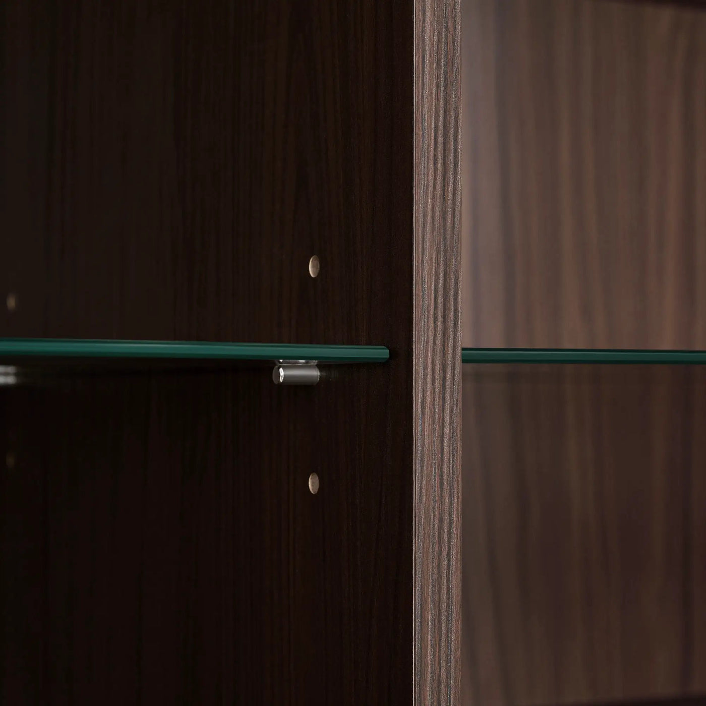 Modern Minimalist Style LED Curio Cabinet With Tempered Glass Door, Metal Legs by HouseOfZazla