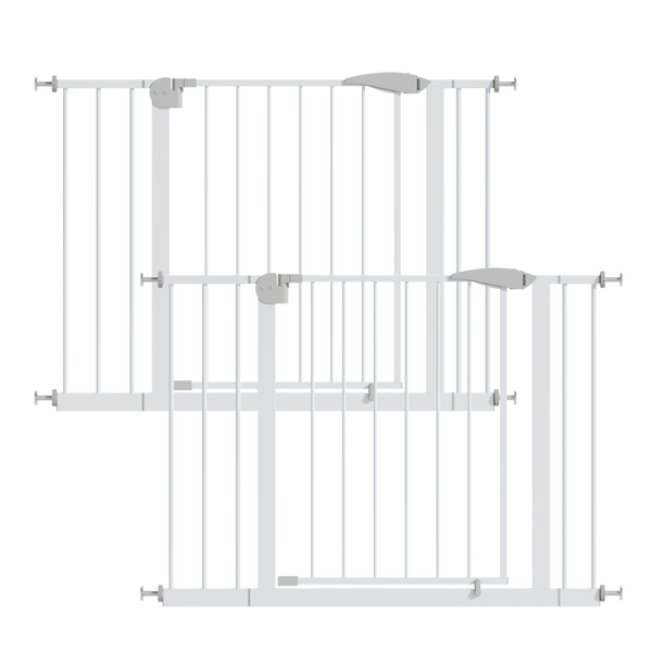 2 Pack 29.5-44.1" Wide Baby Gate for Stairs and Doorways