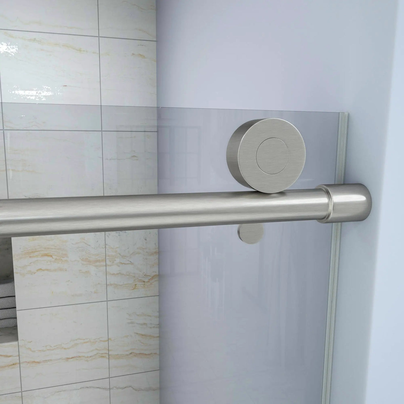 Single Sliding Bypass Shower Door Enclosure With Tempered Glass by HouseOfZazla