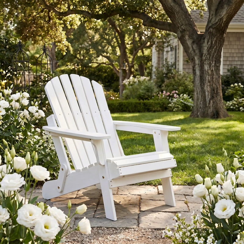 Oversize Wooden Outdoor Folding Adirondack Chair by HouseOfZazla