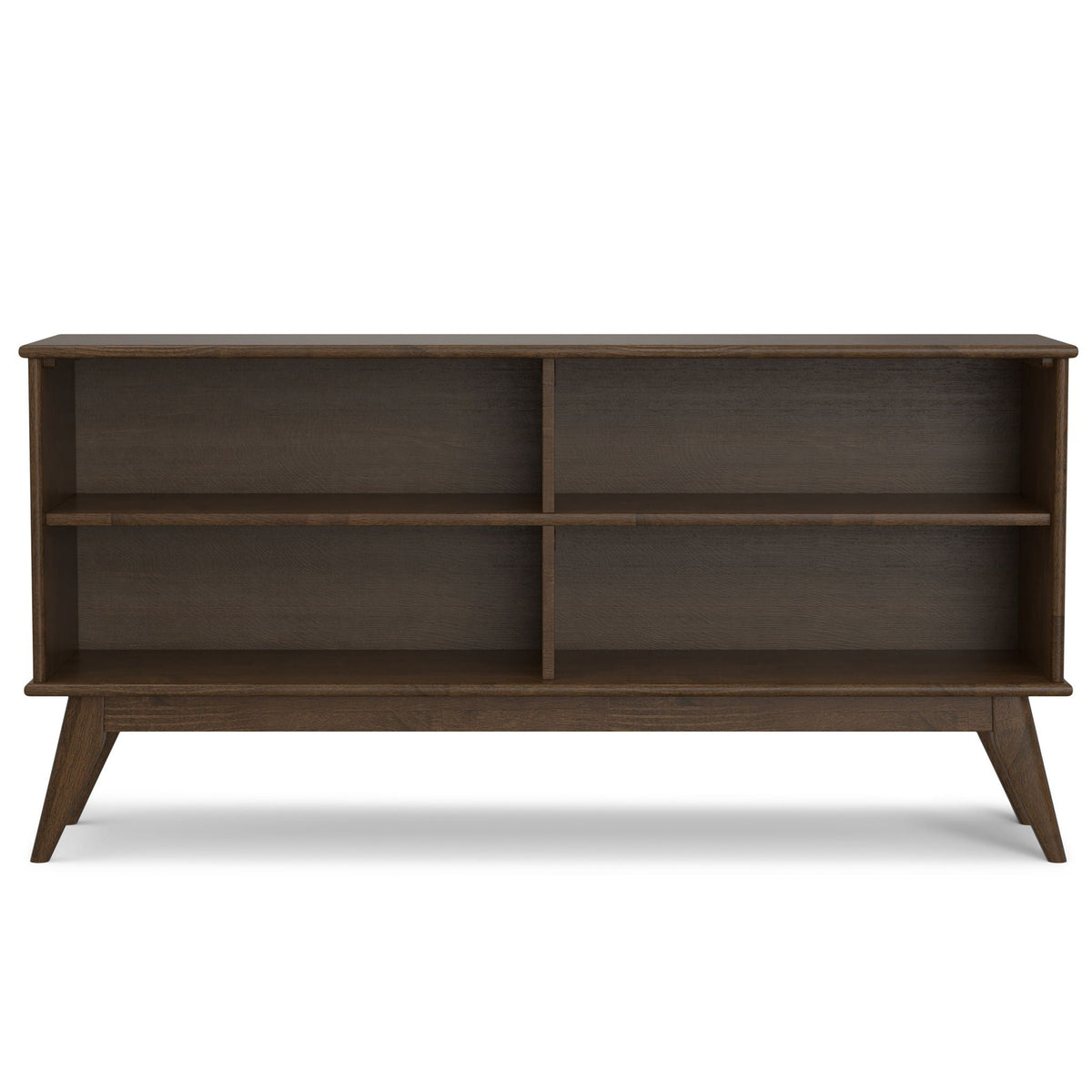 Handcrafted Low Bookcase with Open Cube Shelves - Multiple Finishes, photo 34 of 40