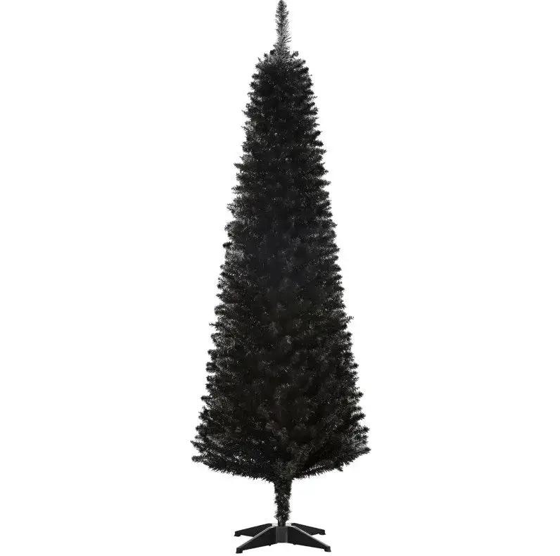 Slim Xmas Tree with Realistic Branch Tips and Plastic Stand by HouseOfZazla