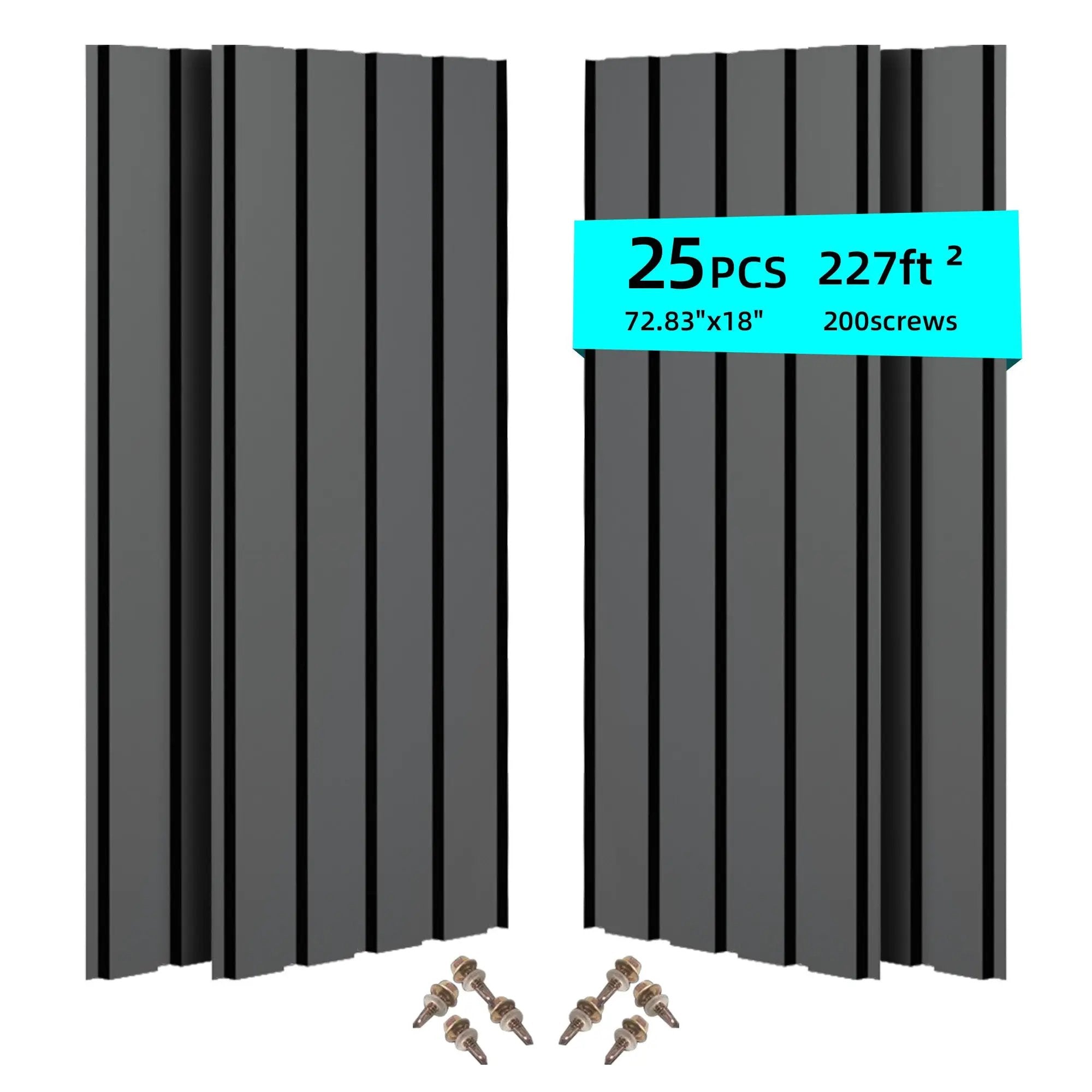 Metal Roof Panel (72.8 In) - 25 Pack by HouseOfZazla