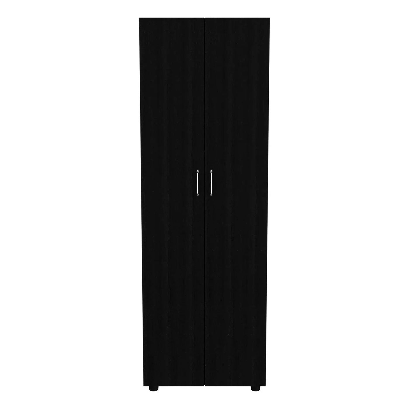 Armoire Organiser, Two Shelves, Rod, Double Door Cabinet Armoire by Unique Piece Furniture